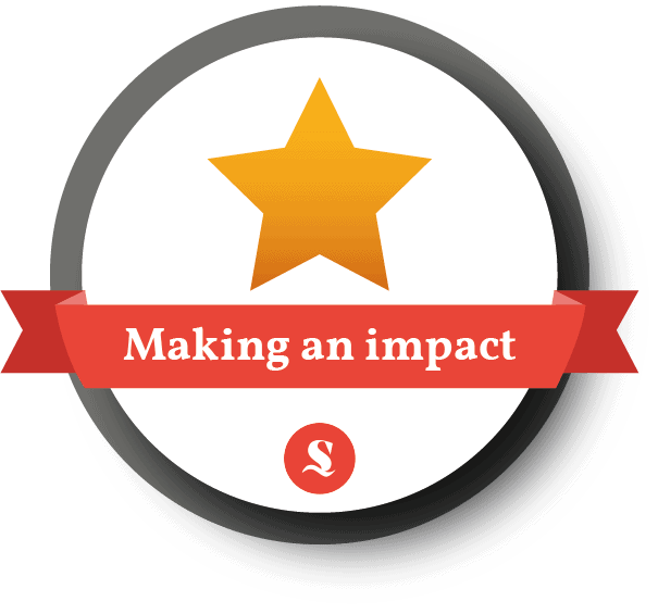 Making an impact badge